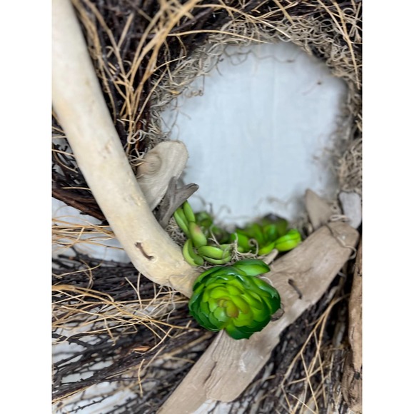 Beautiful Wreath with accents of Lake Mi. Driftwood with detailed Copper Accents - Picture 4 of 9